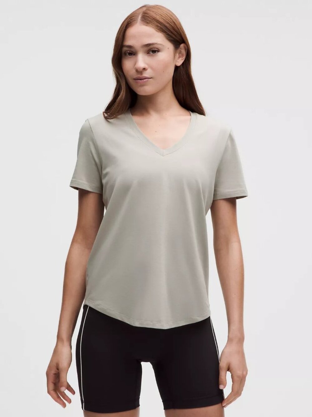 Lululemon Love Tee V - 10/12 Greyish Khaki